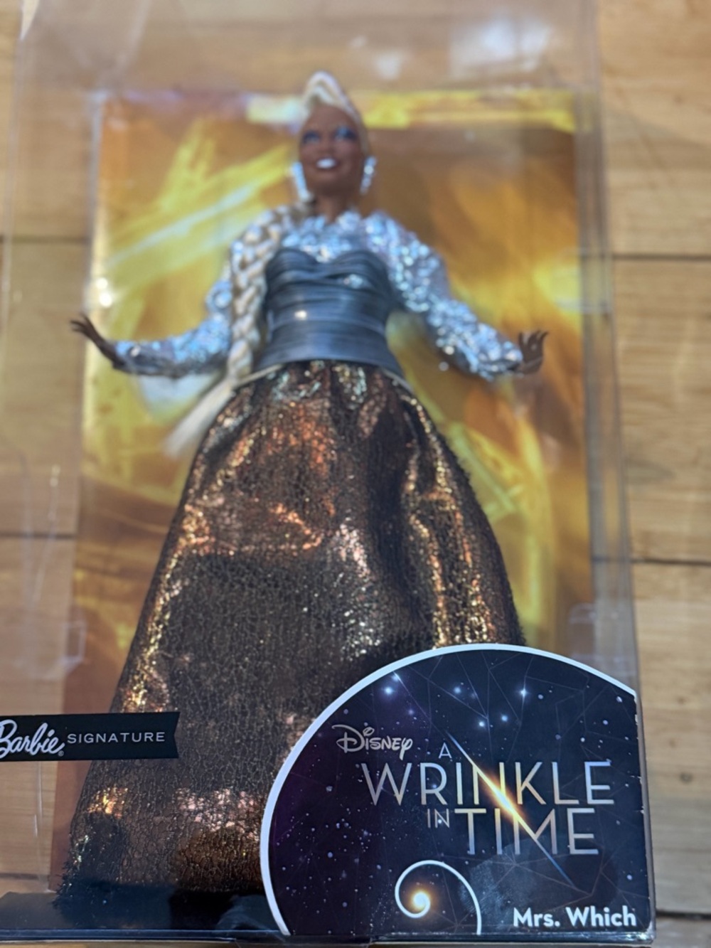 Barbie Signature Mrs. Which Doll - bronze, silver eautfull barby